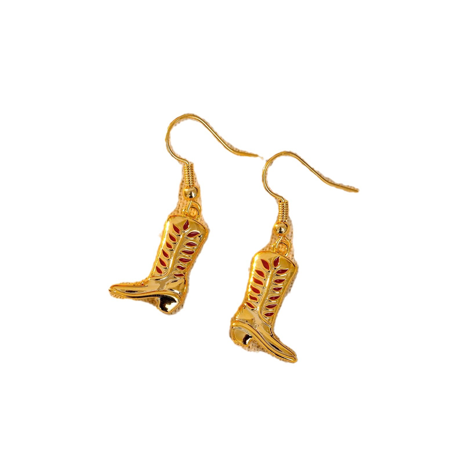 Western Cowboy Boot Clip Earrings For Women Elegant Style_voghion.com
