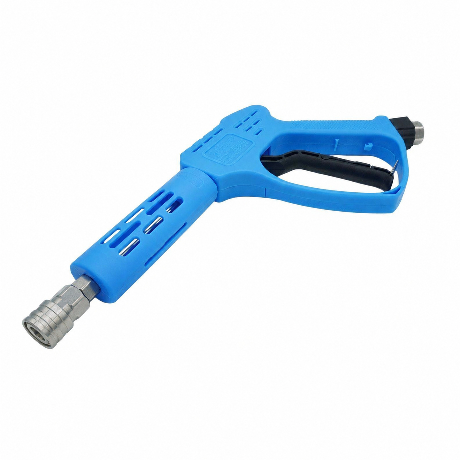 High-pressure car wash gun, pressure-resistant, tangle-free, with stainless steel quick-connect fittings, copper valve, and ceramic core spray nozzle