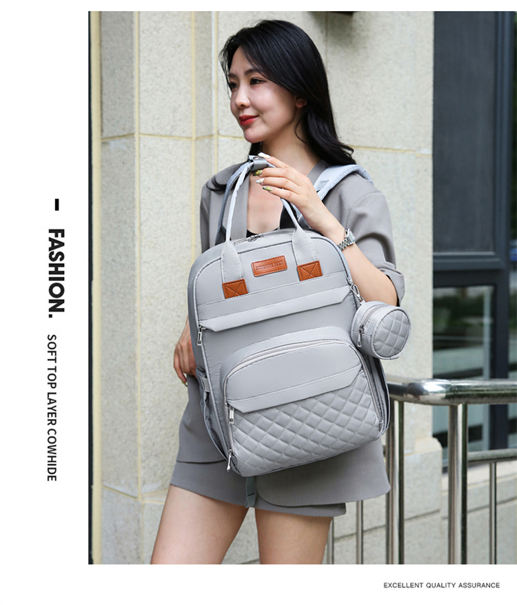Cross-border exclusive for mother and baby bags, 2025 new large-capacity portable travel diaper bag for both shoulders, printable Mommy bag undefined