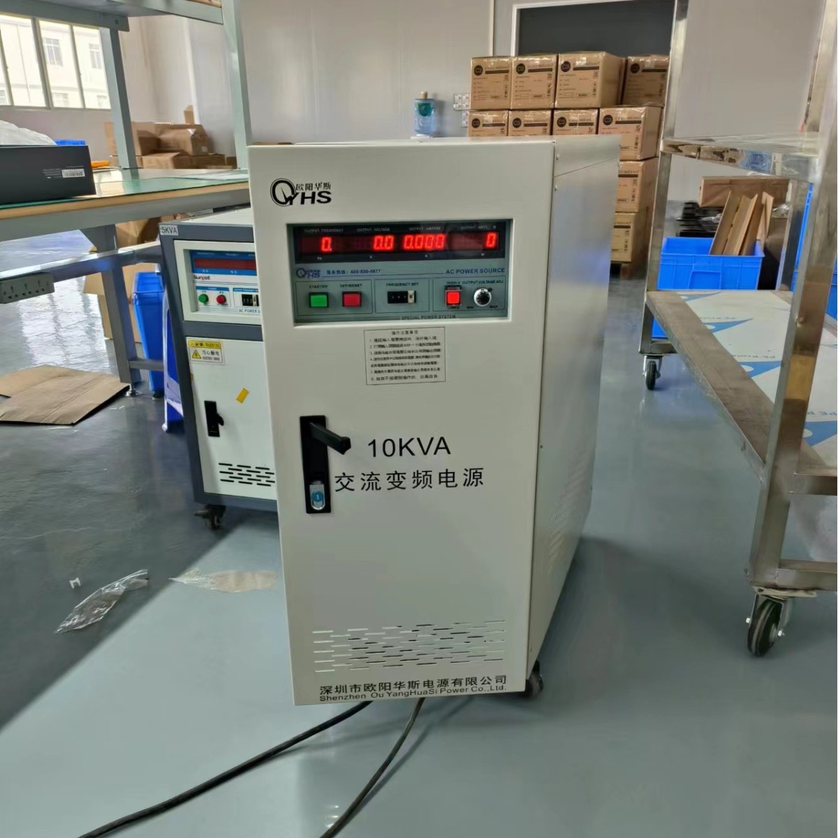 ŷ����˹10KVA��Ƶ��Դ�����230V 60HZ�����Գ��ڴ���Ͳ��Ʒ