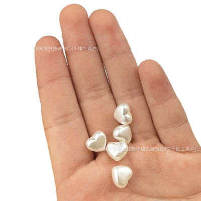 Zərgərlik ara hissələri — Imitation Pearl Peach Heart Heart
