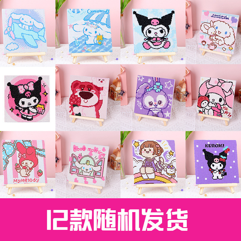 Los nuevos niños de diamante completo pintura Mesa decoración hecha a mano diversión DIY pegado diamante coolomi diamante pegatinas al por mayor