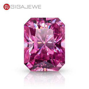GIGAJEWE pink Radeon cut moissanite bare stone with certificate jewelry making for wholesale