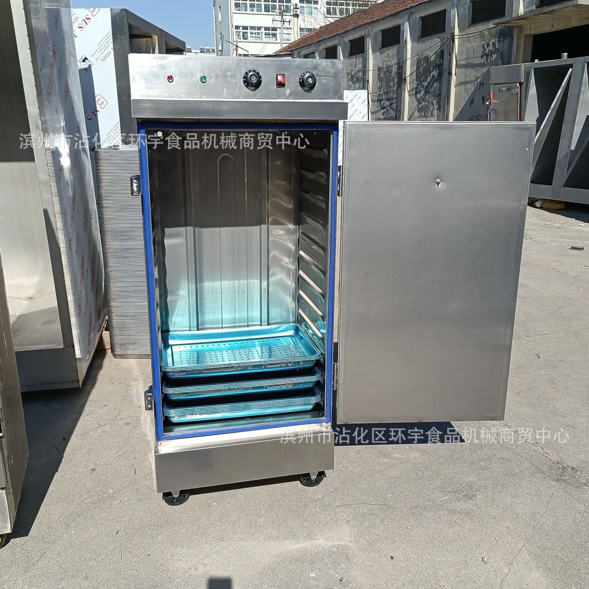 商用馒头蒸箱双门24盘蒸饭柜单门4/6/8/10盘电蒸饭柜