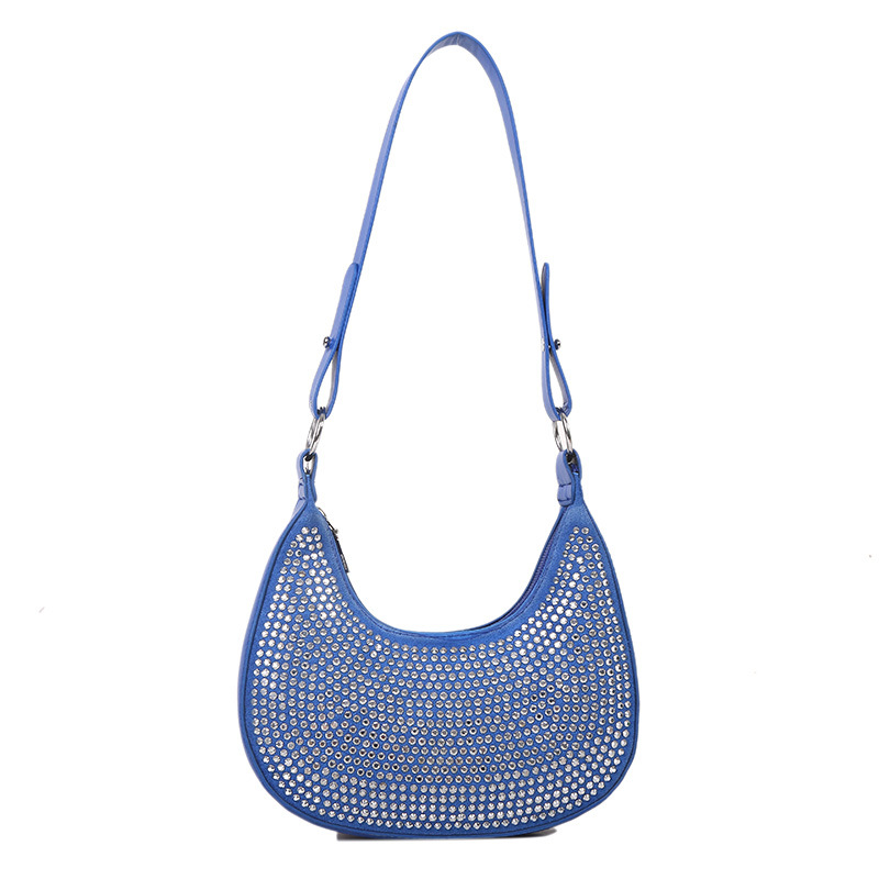 Nicho popular bolsa de las axilas bolso de las mujeres 2022 nueva moda de Corea Red brillante diamante cadena hombro bolsa de las axilas