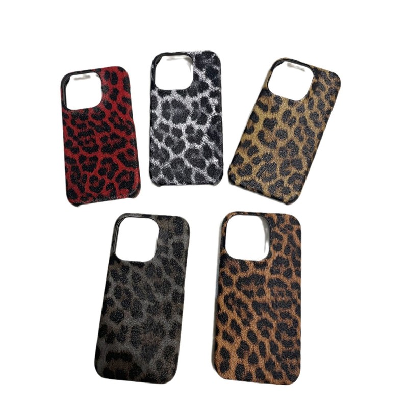 豹紋皮質適用リンゴ16promax携帯ケースiPhone15半包14油辺13硬12転倒防止11|undefined
