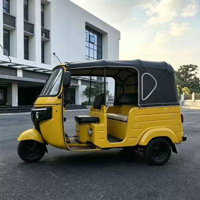 Electric three-wheeled yellow durable model Sərnişin üçtəkərli motosikllar