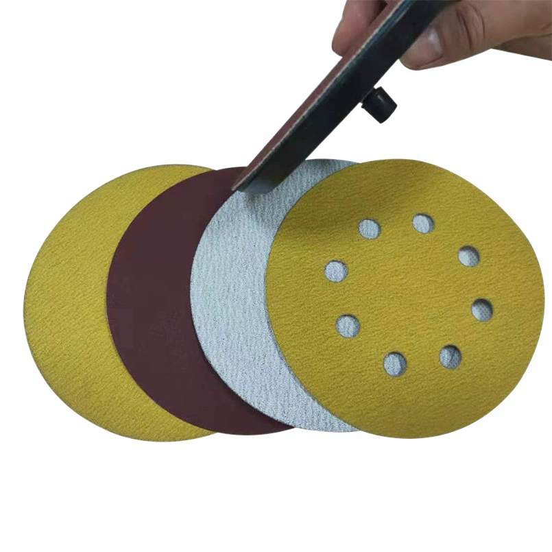 Заводская поставка дискового песка оптом 4 дюйма 5 дюймов 6 дюймов бархатный задний резиновый диск шлифовальный полировальный диск наждачная бумага