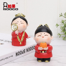 喜庆结婚礼物创意中式婚庆婚礼国潮婚房娃娃摆件送新人闺蜜纪念日