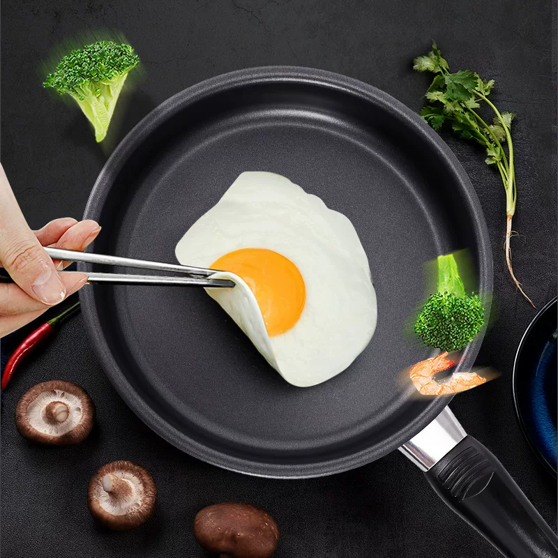 Frying pan, non-stick pan, omelette pan, multi-specification cast iron pan with handle, non-stick pan, omelette pan