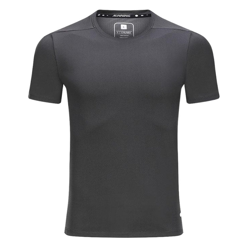 2023 nuevos deportes camiseta de los hombres de alta elástico reflectante ropa deportiva de entrenamiento de secado rápido de los hombres de manga corta transfronteriza