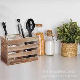 复古做旧木条箱收纳箱储物箱杂物镂空木箱家用木条收纳箱