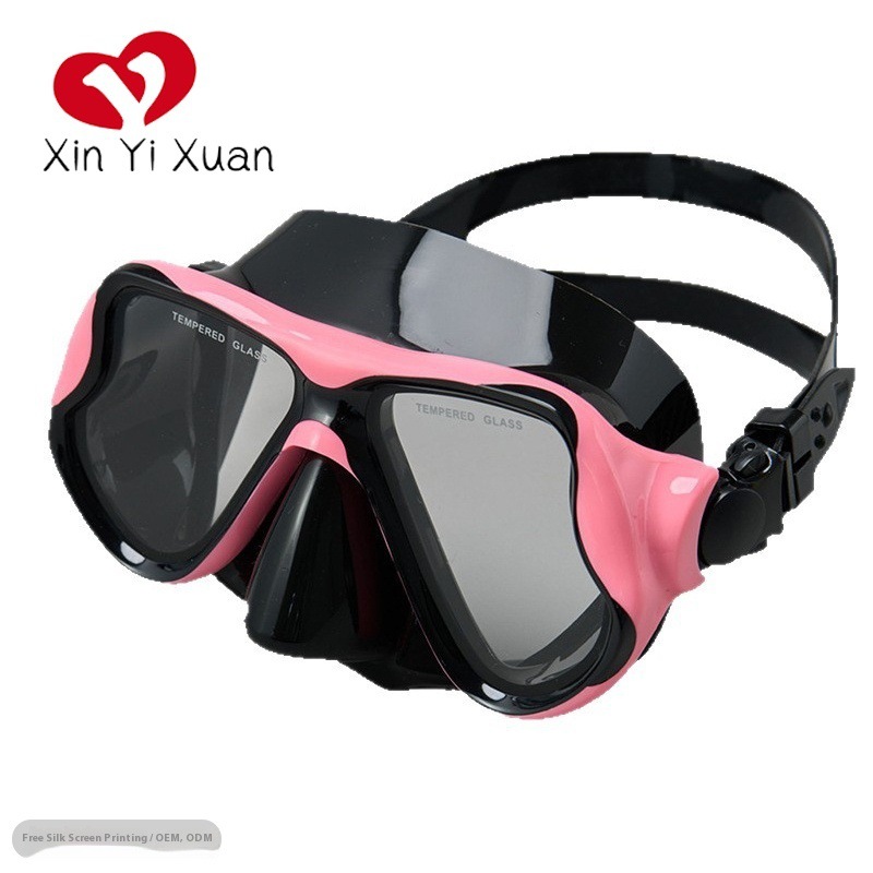 Deep Diving Mask Adult Cross-Border Amazon Swimming Anti-Fog Diving Glasses Fully Dry Surfing Silicone Snorkeling Mask