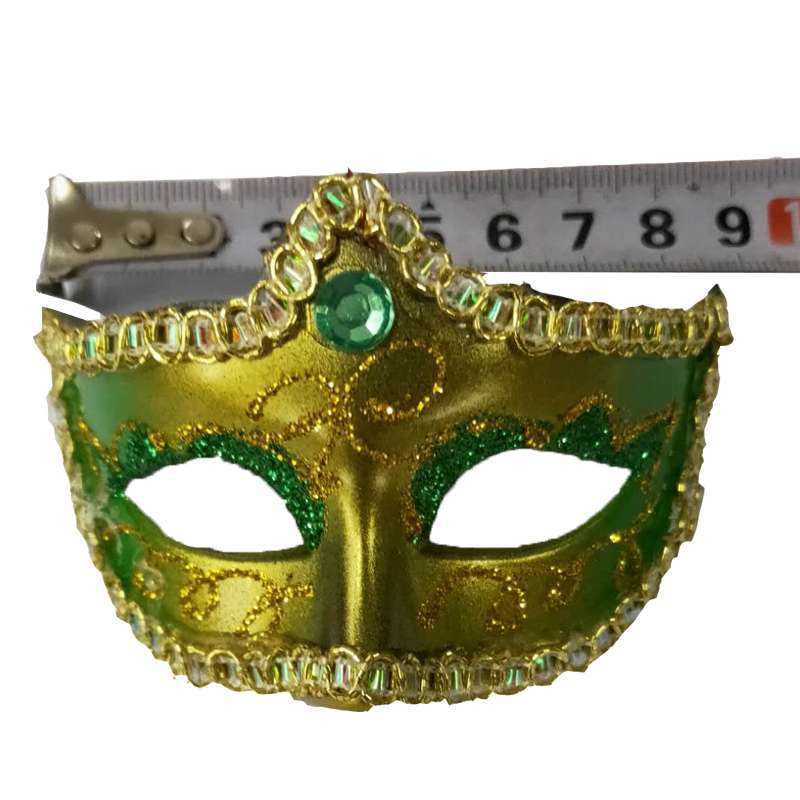 Máscara de plumas de princesa miniatura para disfraces, decoración de muñecas, juguete infantil, máscara pequeña, venta al por mayor