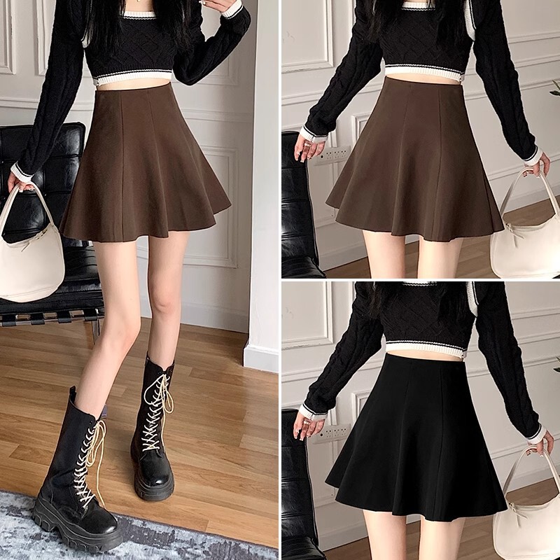 Woolen Skirt Women's 2025 New Autumn and Winter High Waist Slimming Hip Covering A- Shaped Small Umbrella Skirt Woolen Skirt Women's 2025 New Autumn and Winter High Waist Slimming Hip Covering A- Shaped Small Umbrella Skirt