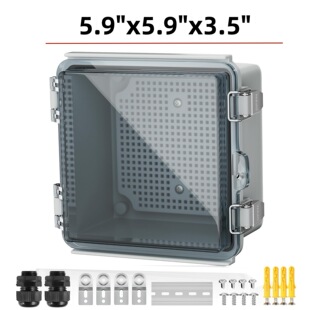 5.9"*5.9"*3.5"�羳؛Դ�������Ӿ���ABS���������͸����ˮ��