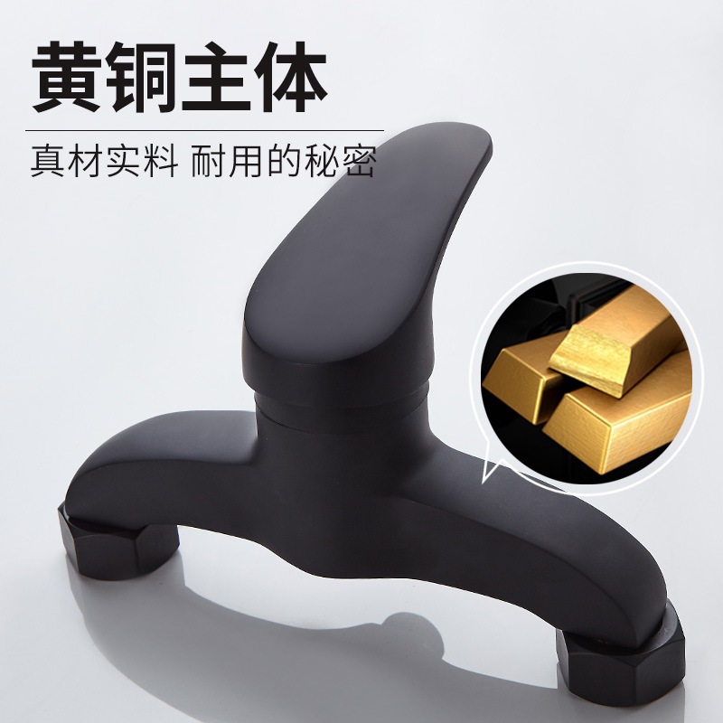 Baño oculto traje de ducha negro válvula mezcladora grifo de cobre ducha de lluvia grifo caliente y fría image 4