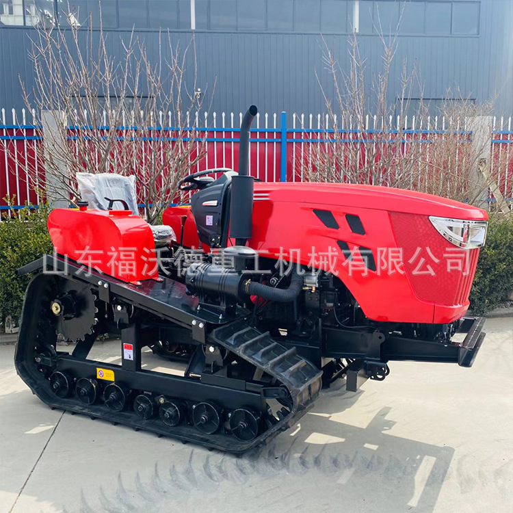 Tractor de orugas tipo conducción de agua y sequía tipo pequeño gran caballos de fuerza rastreo rotativo máquina de gestión pastoral multifuncional