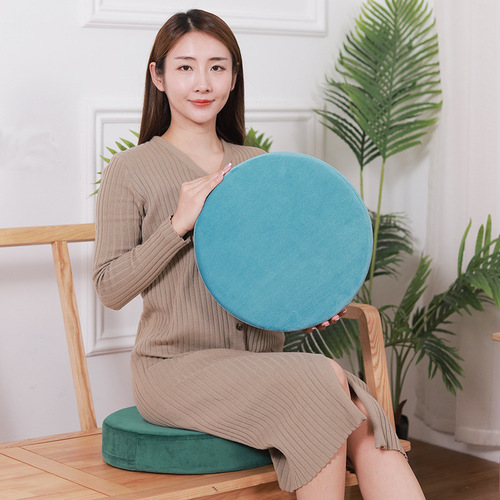 Velvet Round Cushion Round Seat Cushion Foam Cushion Zen Meditation Buddha Cushion Winter Velvet Seat Cushion Pad