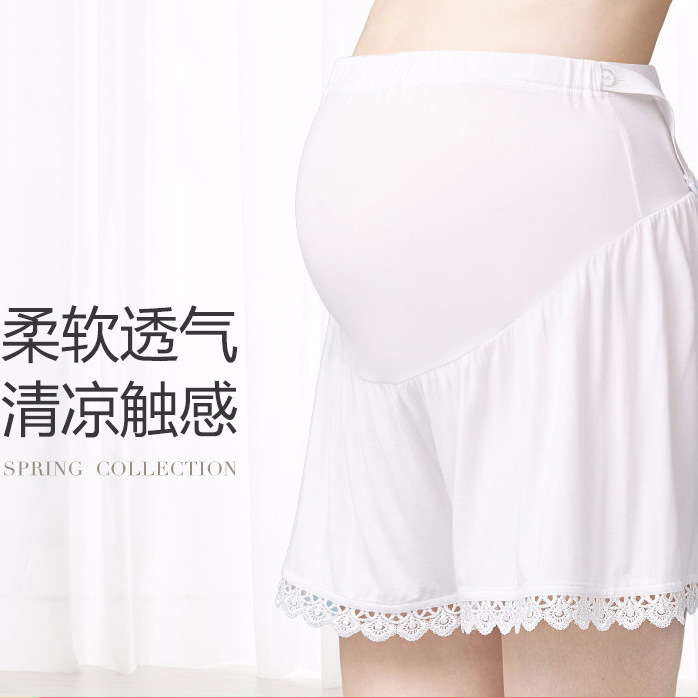 Summer Pregnant Women's Leggings Thin Safety Pants Anti-walking Pants Pregnant Women's Five-point Shorts Outer Wear Summer Dress