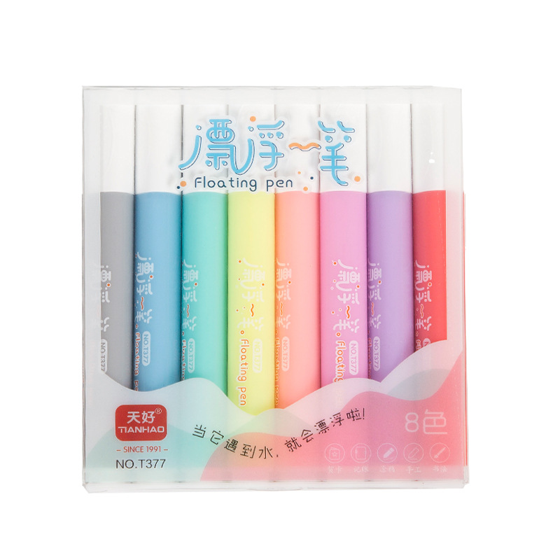 T377 lápiz flotante para niños herramientas de dibujo flotantes en el agua pincel creativo de arte lápiz de pizarra de color