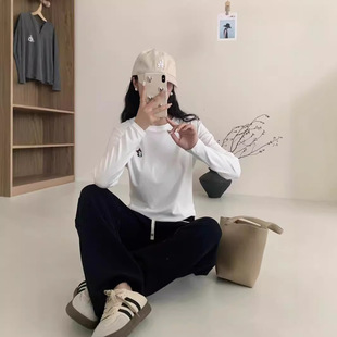 Bottoming Shirt Women's Round Neck Autumn Kitten Embroidery High Quality Water-Soluble Long-Sleeved Design Angora Red Top Wholesale
