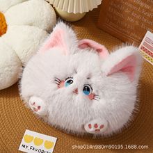 新款毛绒绒可手提热水袋防爆充电式可插手暖手宝女敷肚子保暖神器