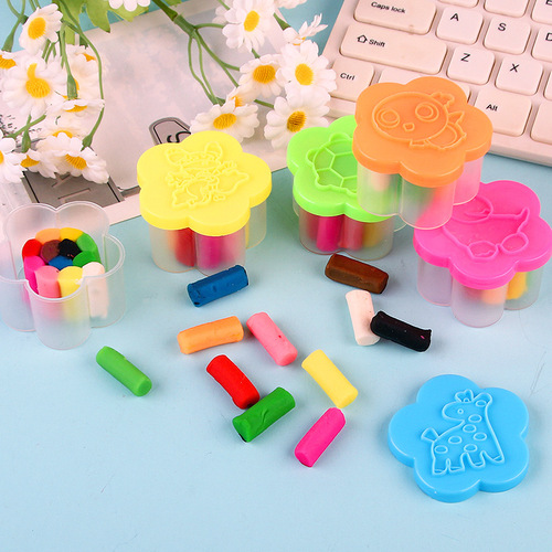 Children's educational 12-color plasticine student DIY colored clay ultra-light clay hand-kneaded clay kindergarten educational toys
