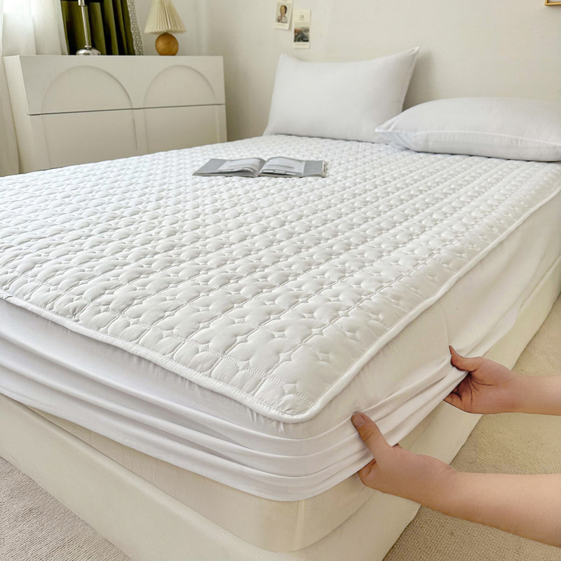 2023 nuevo tipo A de algodón en bruto, sábana gruesa, cubierta de cama a prueba de polvo, cubierta protectora de colchón acolchado con todo incluido, universal para todas las estaciones