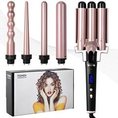 多機能ヘアアイロン 5 イン 1 ヘッド交換可能なクロスボーダー Amazon 人気の取り外し可能な家庭用大型ウェーブヘアアイロン