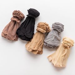 Factory wholesale spring and summer socks, stockings, women's crystal stockings, flesh-colored thin stockings, short stockings 