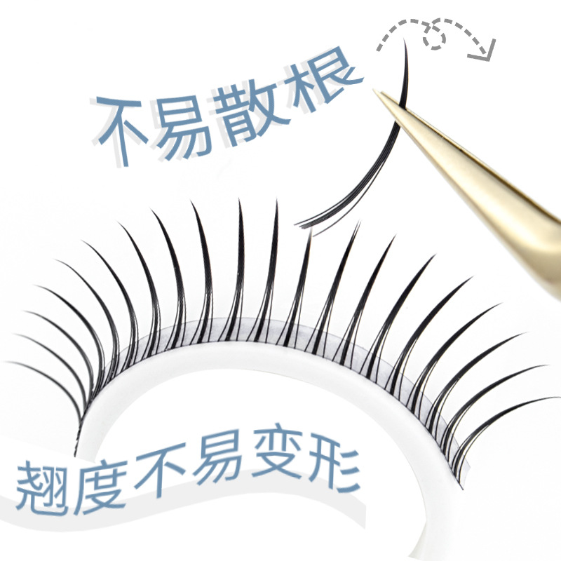 NAGARAKU de un solo racimo de injerto pestañas de hadas tipo pestañas en línea celebridad comic ojo pelo pestañas postizas naturales