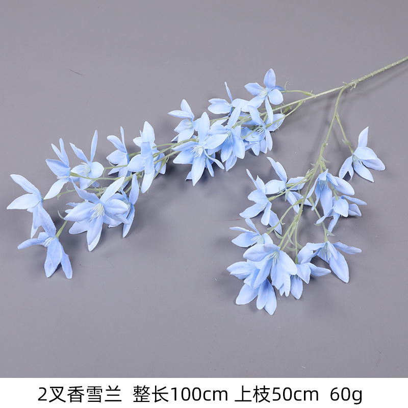 蓝色仿真花高级感逼真假花仿真玫瑰花婚庆婚礼装饰插花花束热销批|undefined