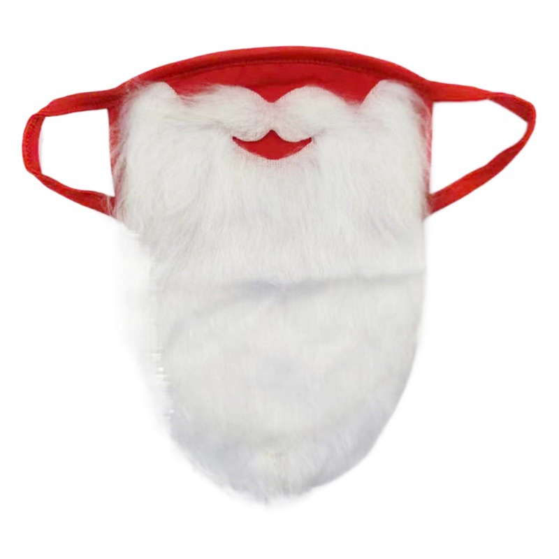 2023 Santa Claus Beard Eyebrow Decoration Supplies European and American Halloween Party Dress up Red Beard Mask