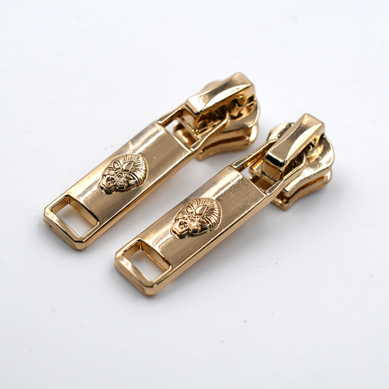 No.3金属製ジッパープル、バッグ付属品、銅歯ジッパーロック、鉄製プル、厚みのあるジッパープル、小さなジッパープル|undefined