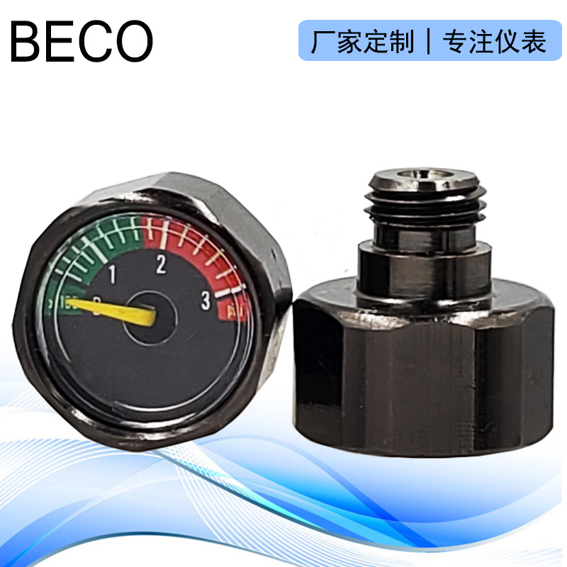 压力表外径19mm螺纹规格1/8NPT 1/8PT 300psi气动压力表