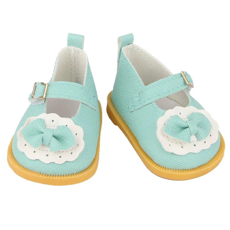 Doll shoes, cotton bow accessories for 14‑inch dolls, 5 cm length, multicolor