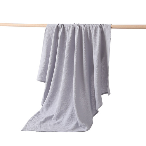 Newborn baby double-layer gauze bath towel pure cotton absorbent thin baby and child large towel quilt blanket does not deform