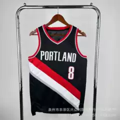Trail Blazers Heat-Pressed Jersey - White #8 Avdija, Black #0 Lillard, Basketball Uniform - #00 Henderson