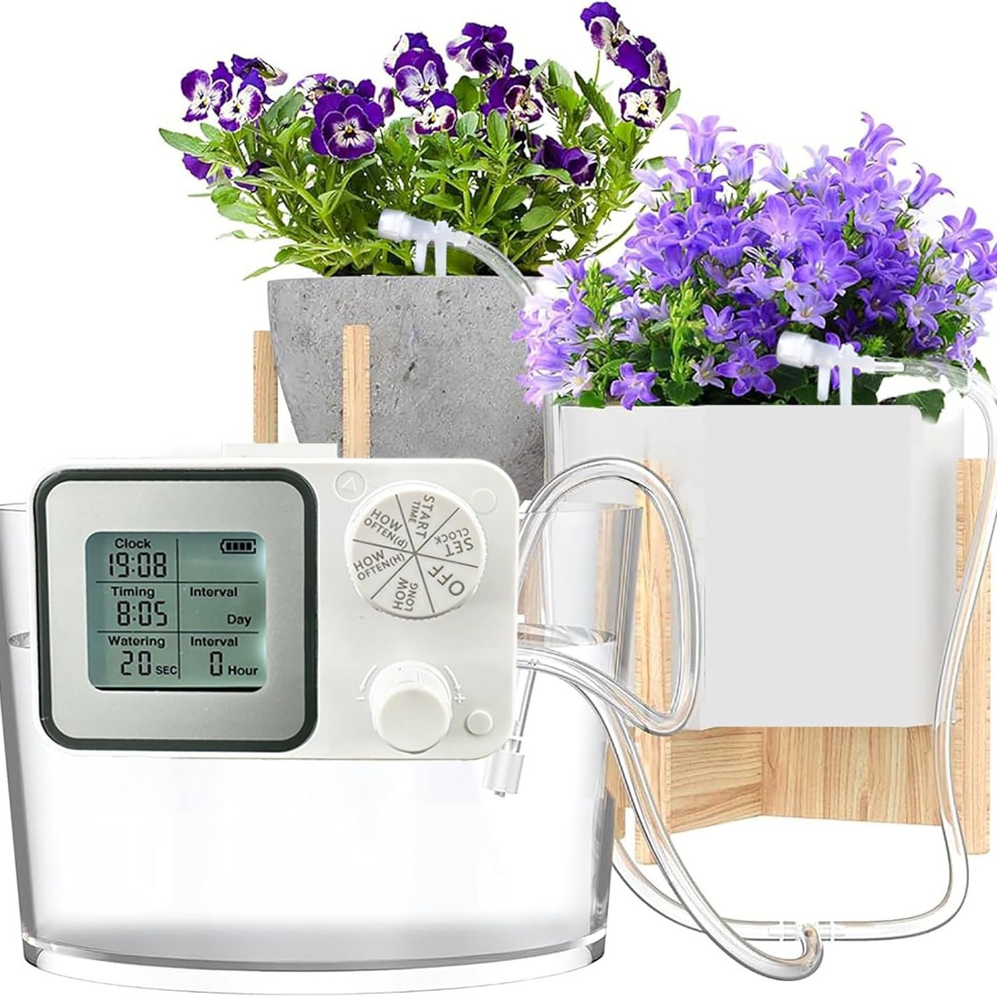 Smart Home Gardening, Automatic Machine For Lazy People, Office Potted Plant Timer Drip Watering Device_voghion.com