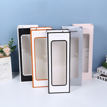 520现货红酒礼袋 花束透明开窗纸袋厂家批发长方形厨窗鲜花手提袋