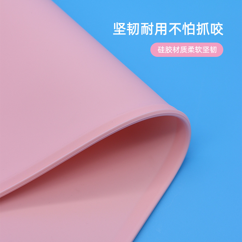 Amazon de silicona para mascotas gato perro placemat fácil limpieza impermeable antideslizante gato tazón estera suministros para mascotas