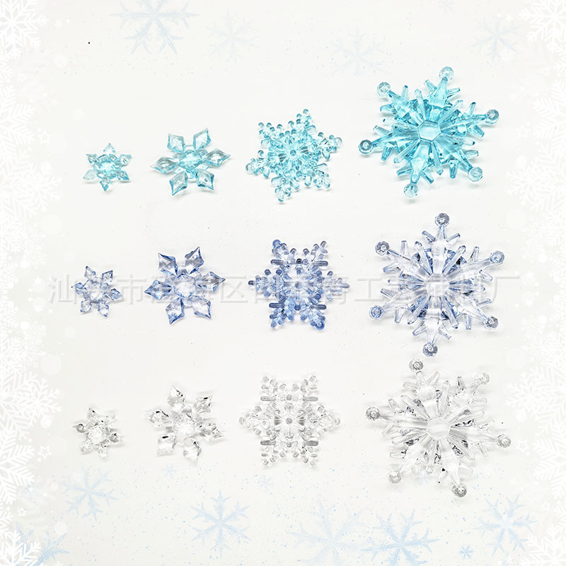 acrylic transparent blue decorative accessory