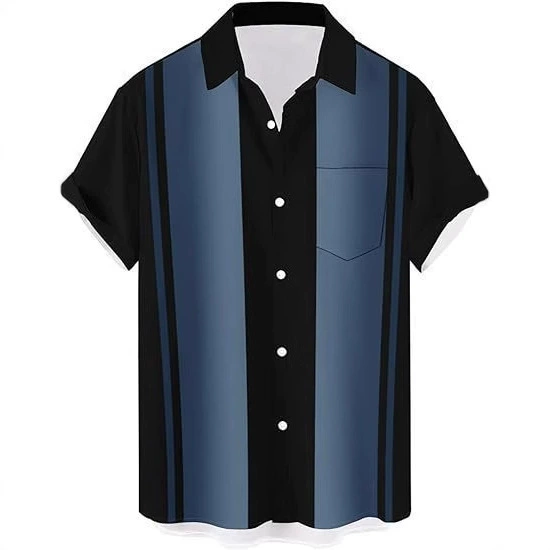 Один из новых летних 3D принтов кубинский воротник рубашка узор гавайский приморский мужской повседневный дышащий