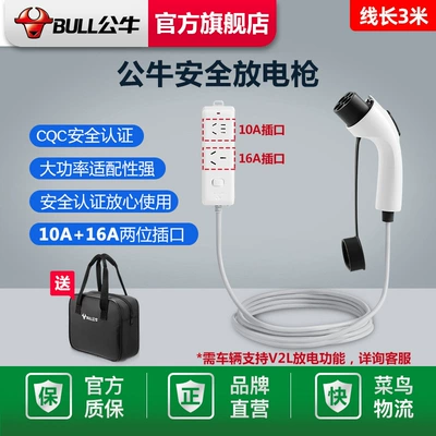 Bull Discharge Gun New Energy Electric Vehicle Pole Krypton BYD Ideal Portable New Energy Outdoor Discharge Gun