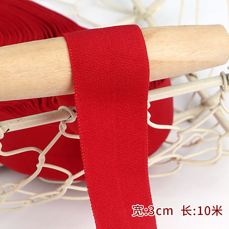 Tira de borde elástico de algodón accesorios de tela tira de borde de ropa de bebé cinta ropa interior banda elástica correa de tela plegable