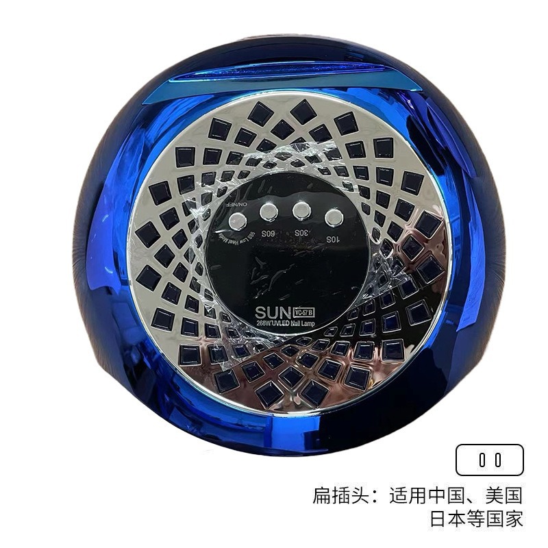 Lámpara de manicura de almacenamiento 268W de alta potencia UV + LED doble fuente de luz pegamento de manicura luz fototerapia inteligente transfronteriza