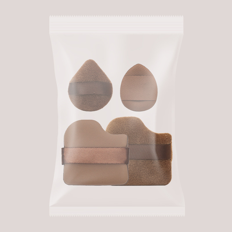 郭チョコレートビスケットパウダーパフノンパウダーQエアクッションウェット＆ドライメイクツール小さなスポンジパウダーパフカバー|undefined