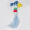 Blue worm hanging door