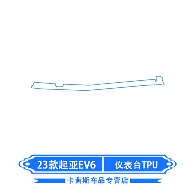 Shift Protection Film, Air Conditioning Center — Car interior film - 23-kia-ev6-dashboard-tpu